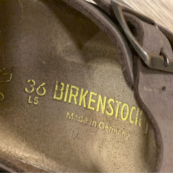 Birkenstock Arizona Birko-Flop Slide Sandal Brown Size 36 - Picture 8 of 14